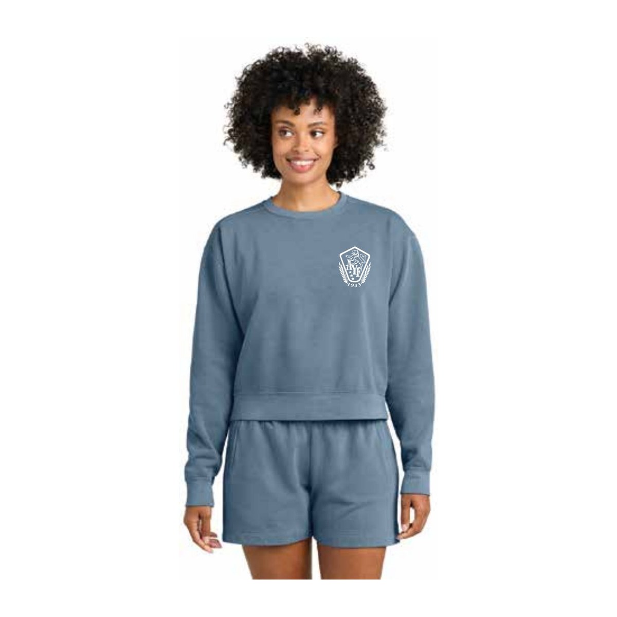 Women's Cropped Sweatshirt — AYF Olympics 2026 merch