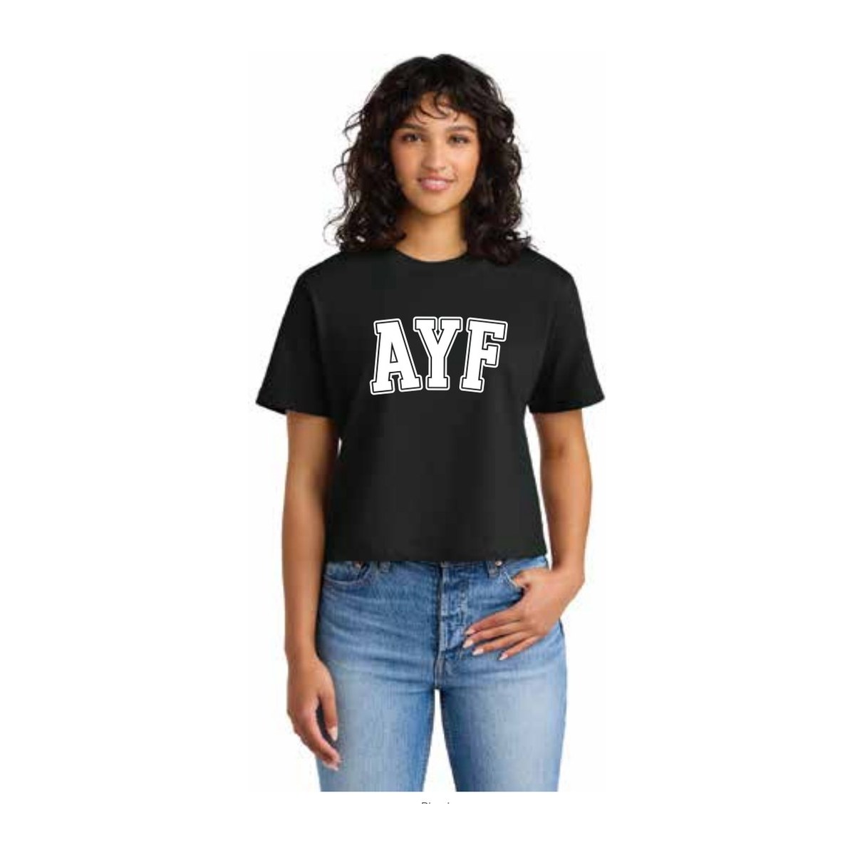 Women's Cropped Tee — AYF Olympics 2026 merch